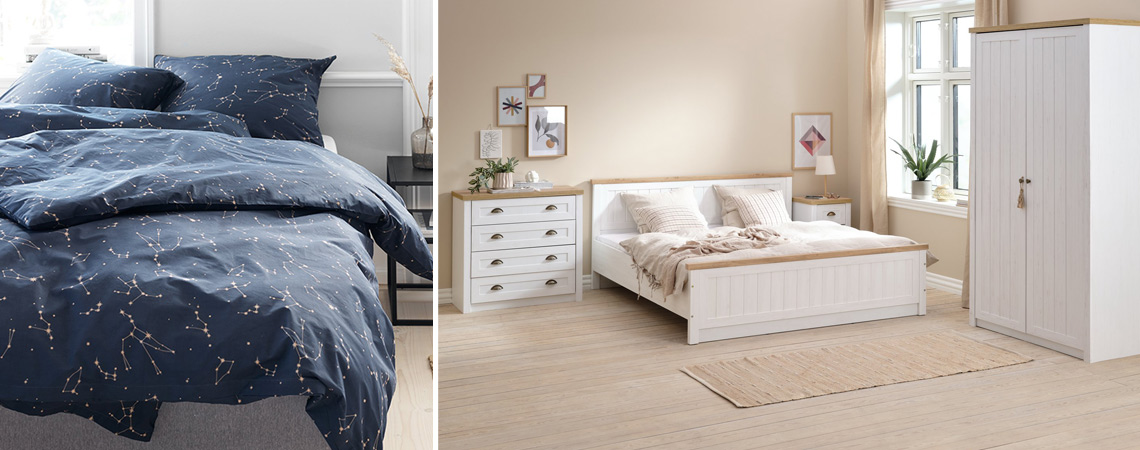 Schlafzimmer-Atmosphäre: Farben und Styling sind entscheidend