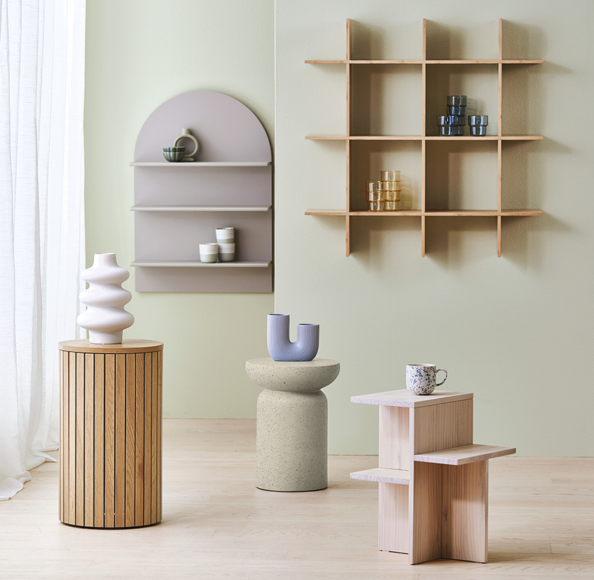 Die gesamte Nordic Mood Collection ist ab dem 4. August erhältlich Eine Auswahl an Kleinmöbeln und Wohnaccessoires für frischen Wind in deinem Zuhause