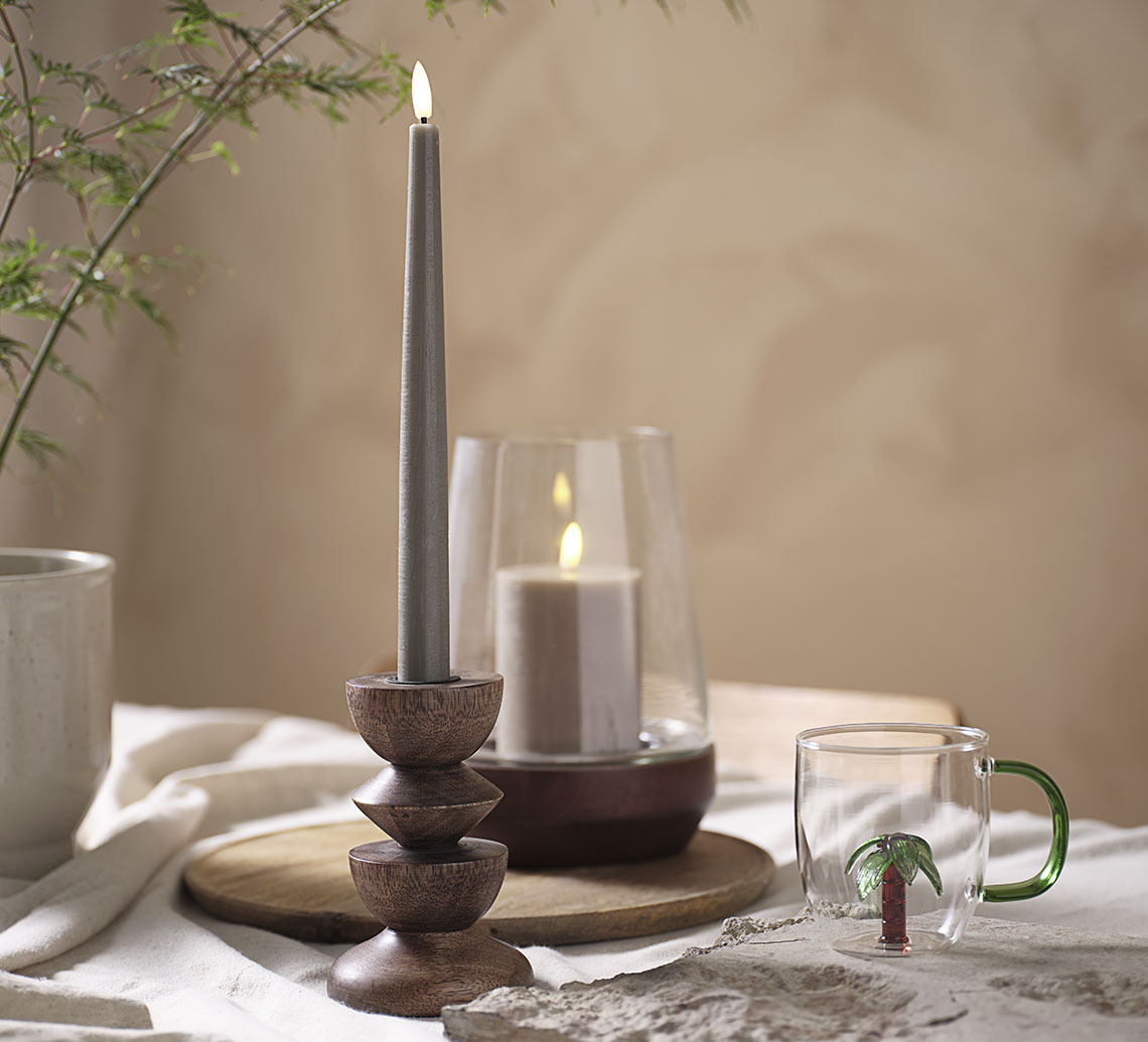 Kerzenständer JANUS, Windlicht DARIUS und Becher HILMER Kerzenständer, Becher und Windlicht