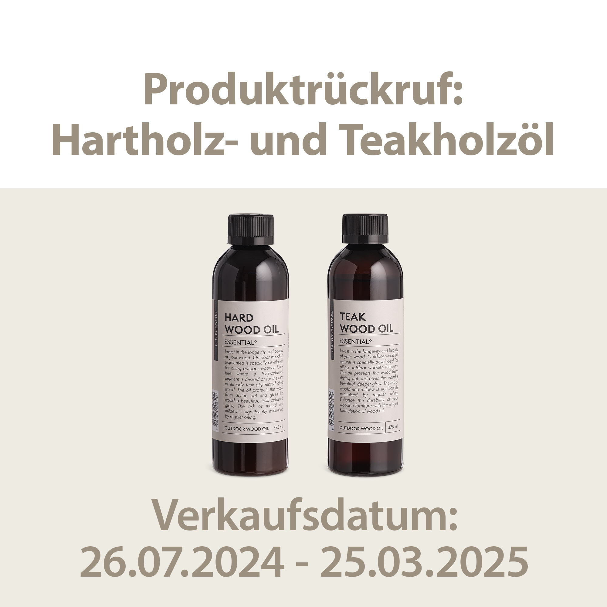 Produktrückruf