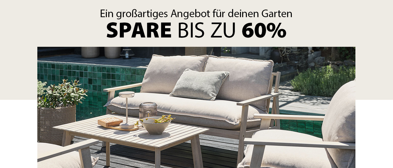 Spare bis zu 60%