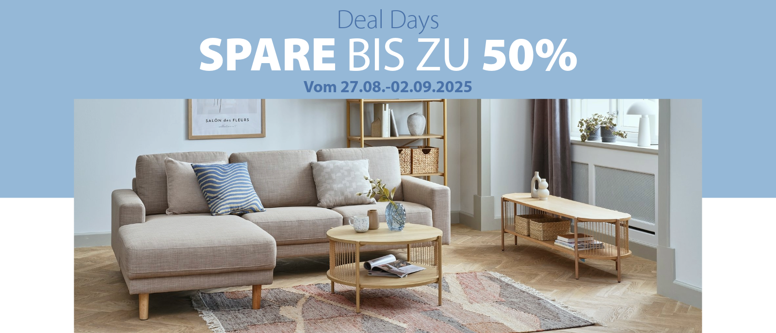 Spare bis zu 50%