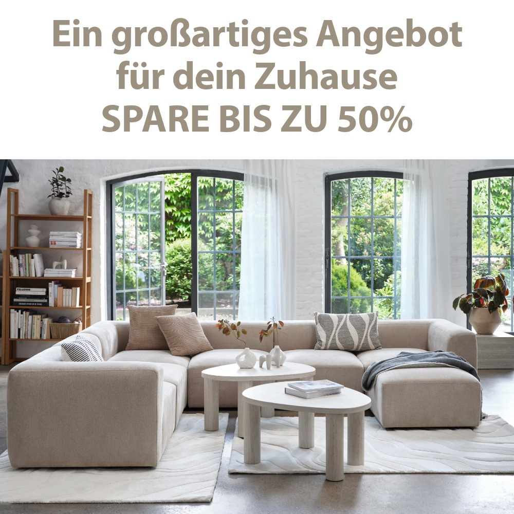 Spare bis zu 50%