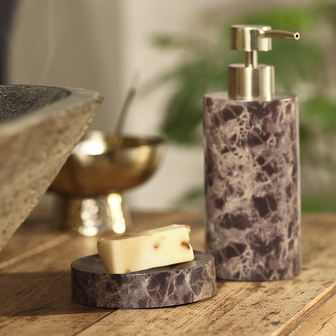 Badaccessoires in Marmoroptik