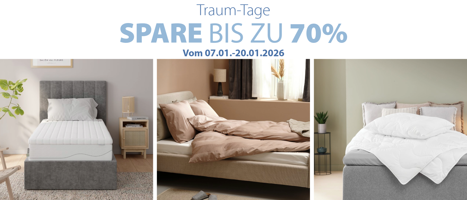 Spare bis zu 70%