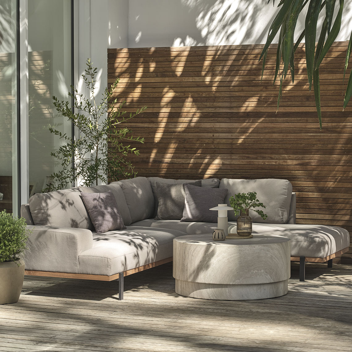 Lounge-Sofa aus wetterfestem Material