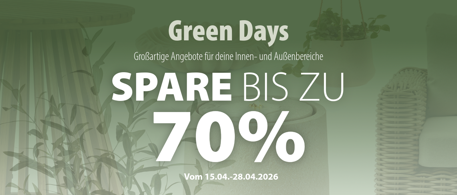 Spare bis zu 70%